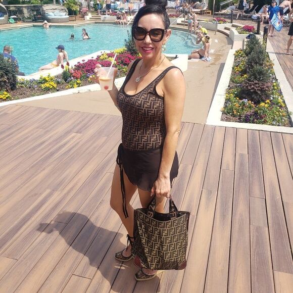 FENDI Zucca Tabacco FF Monogram Tote - Picture 10 of 10